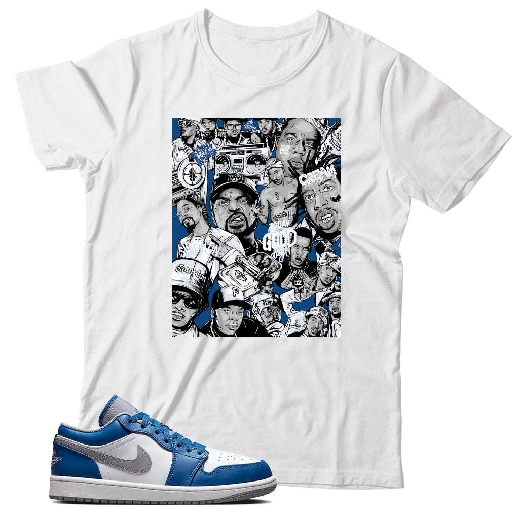 Jordan Low True Blue shirt