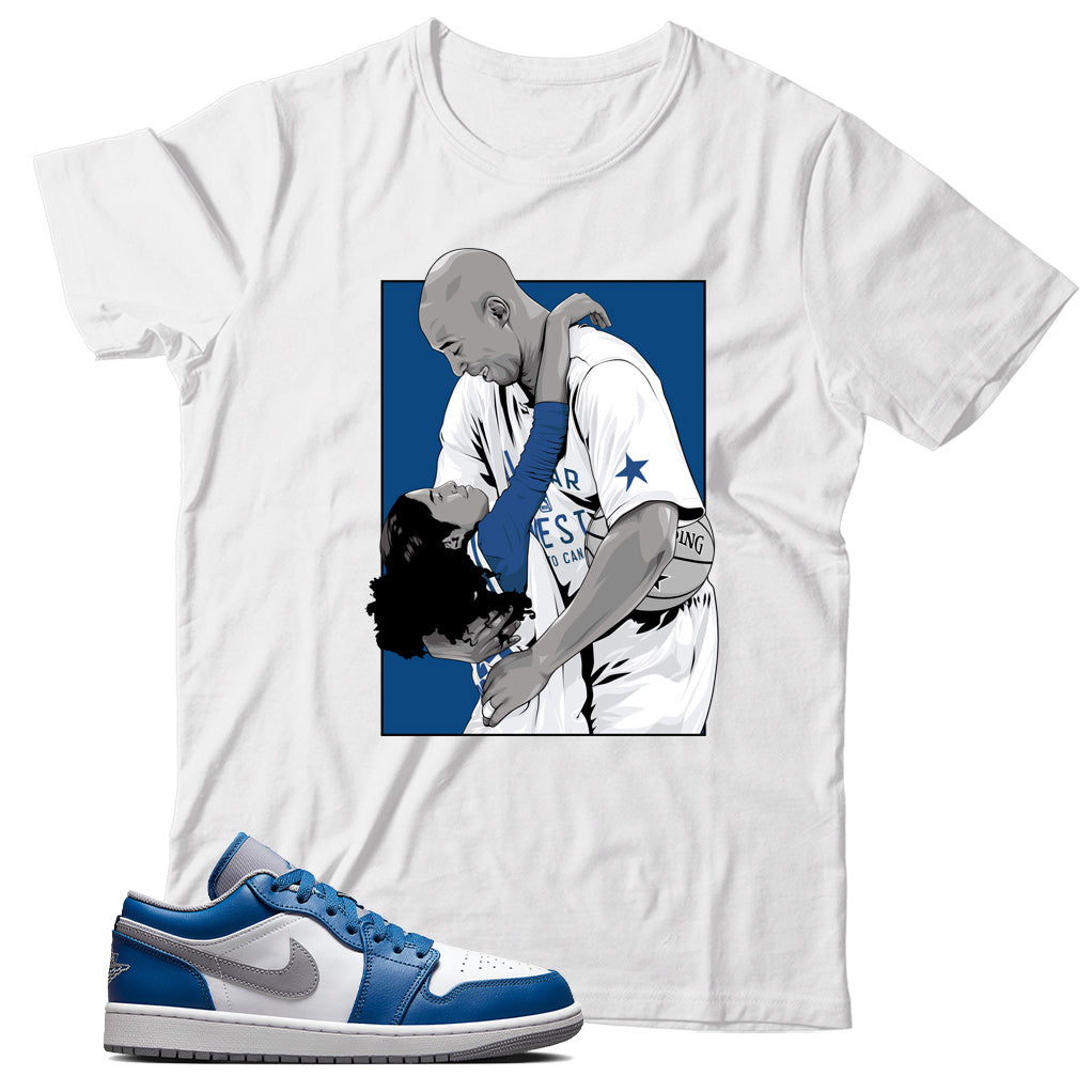 Jordan Low True Blue shirt