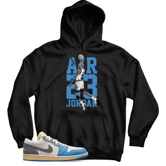 Jordan 1 Low Vintage UNC Grey Hoodie