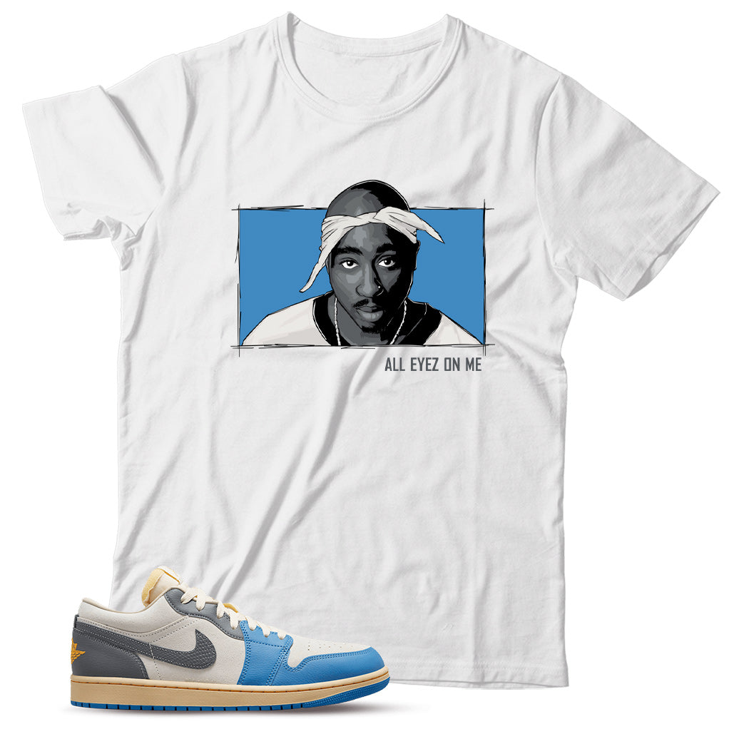 Jordan 1 Low Vintage UNC Grey Match T-Shirt