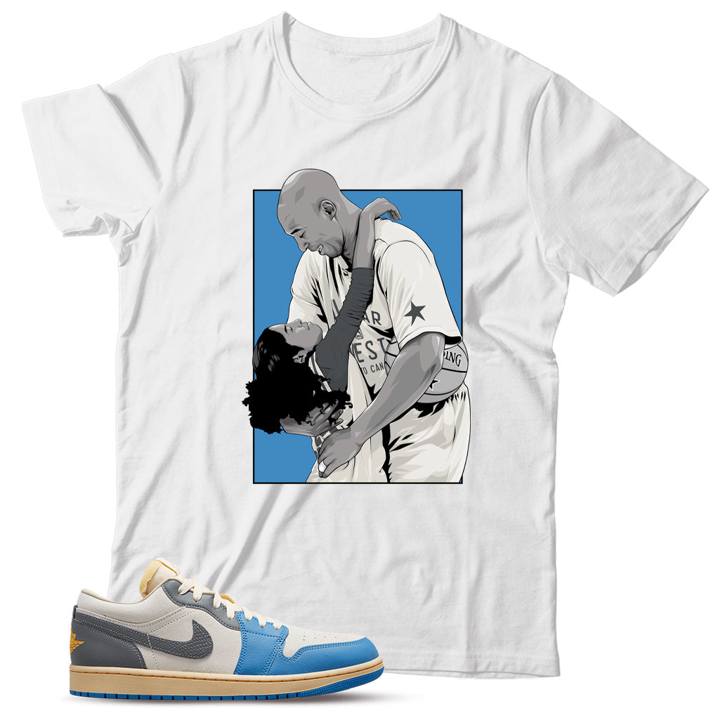 Jordan 1 Low UNC Grey Shirt