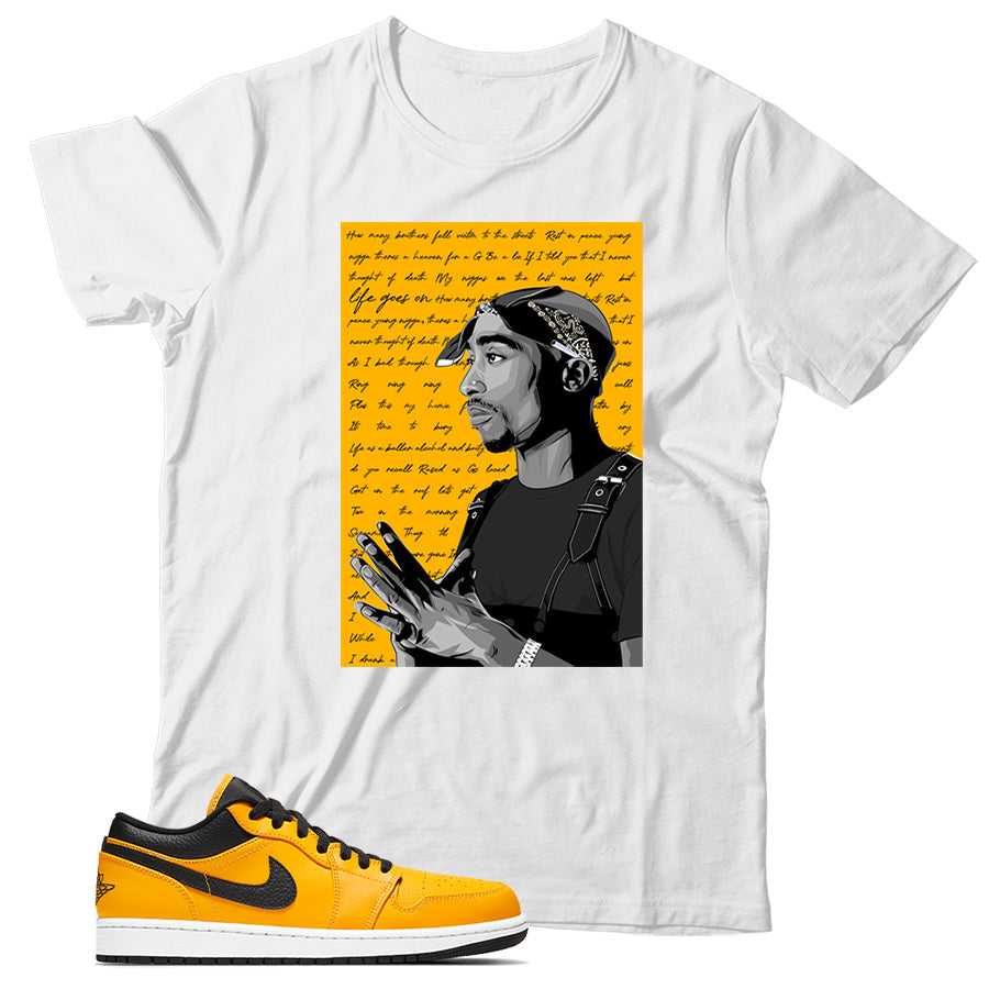 Jordan Low University Gold shirt