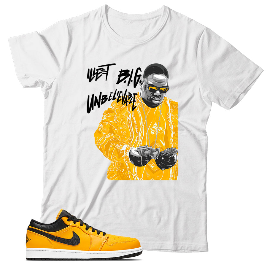 Jordan Low University Gold shirt