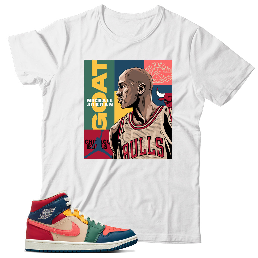 Jordan 1 Multi Color shirt
