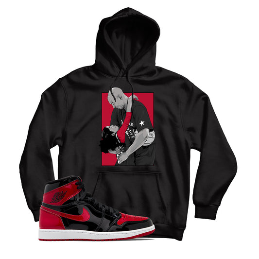 Jordan 1 Patent Bred Hoodie
