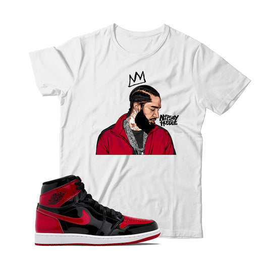 Jordan 1 Patent Bred shirt