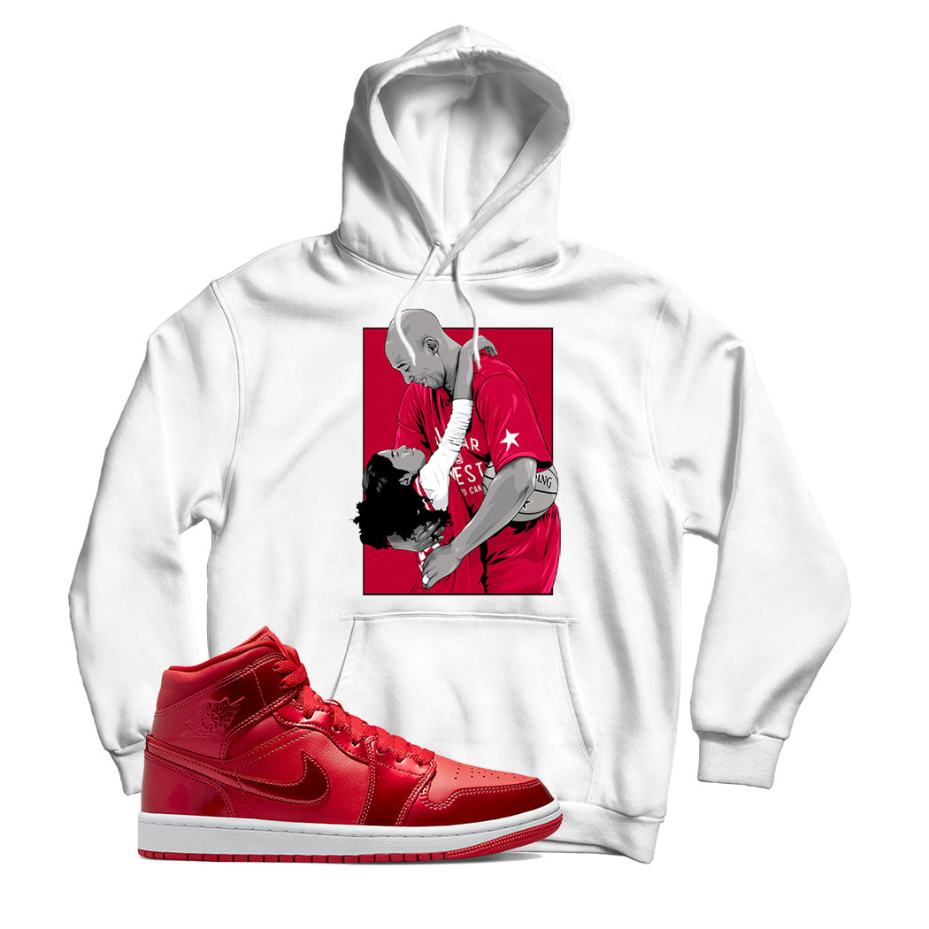 KB(2) Hoodie Match Jordan 1 Pomegranate (White)