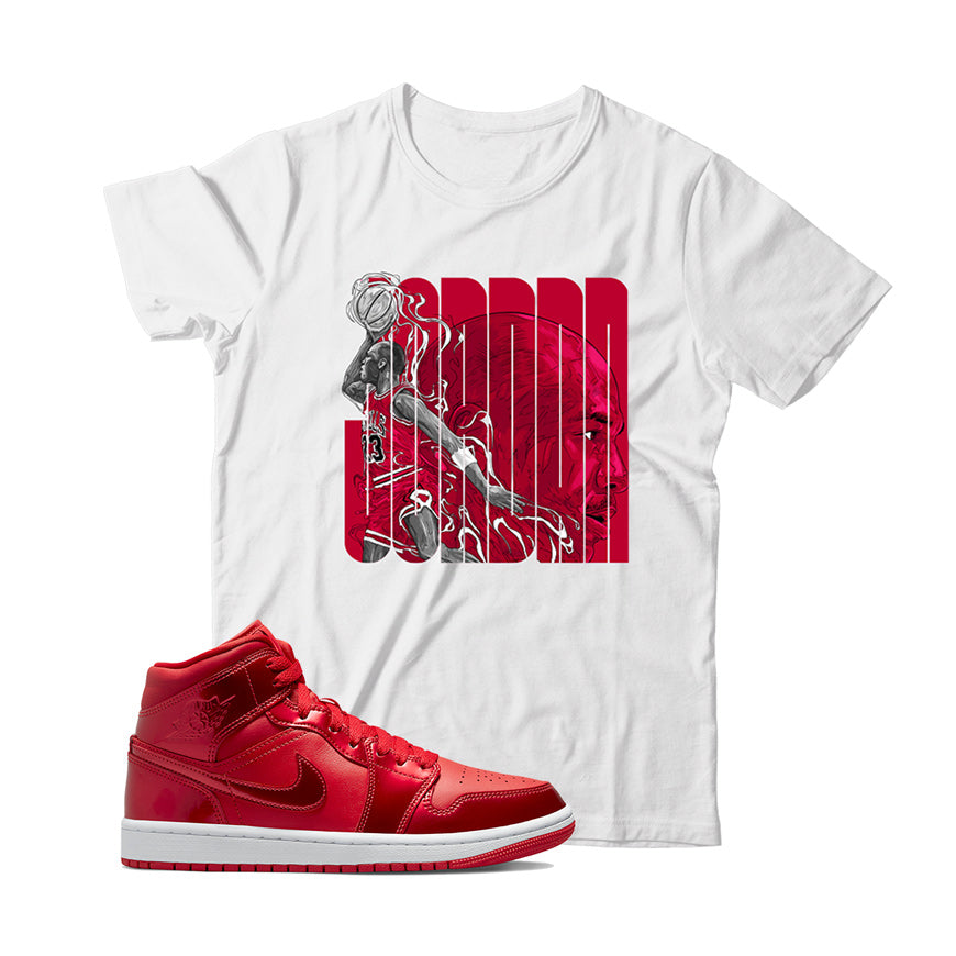 Jordan 1 Pomegranate shirt