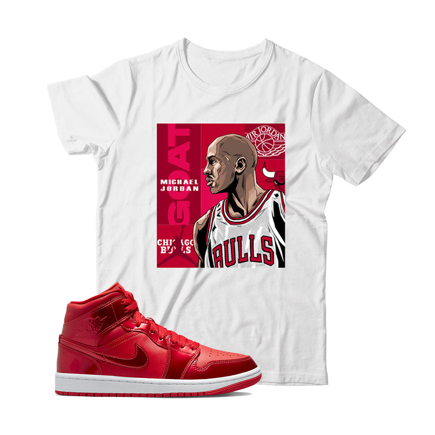 Jordan 1 Pomegranate shirt