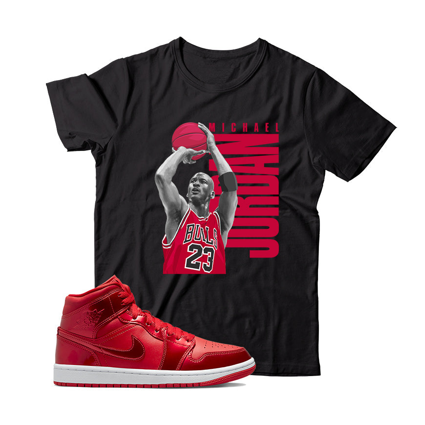 Jordan 1 Pomegranate shirt