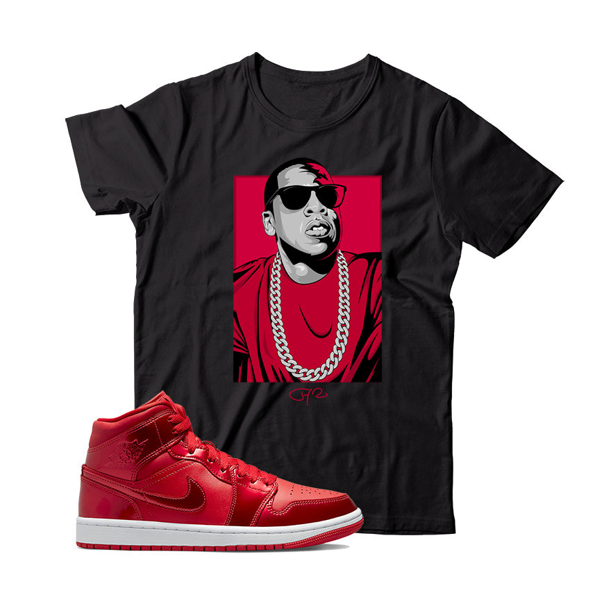 Jordan 1 Pomegranate shirt