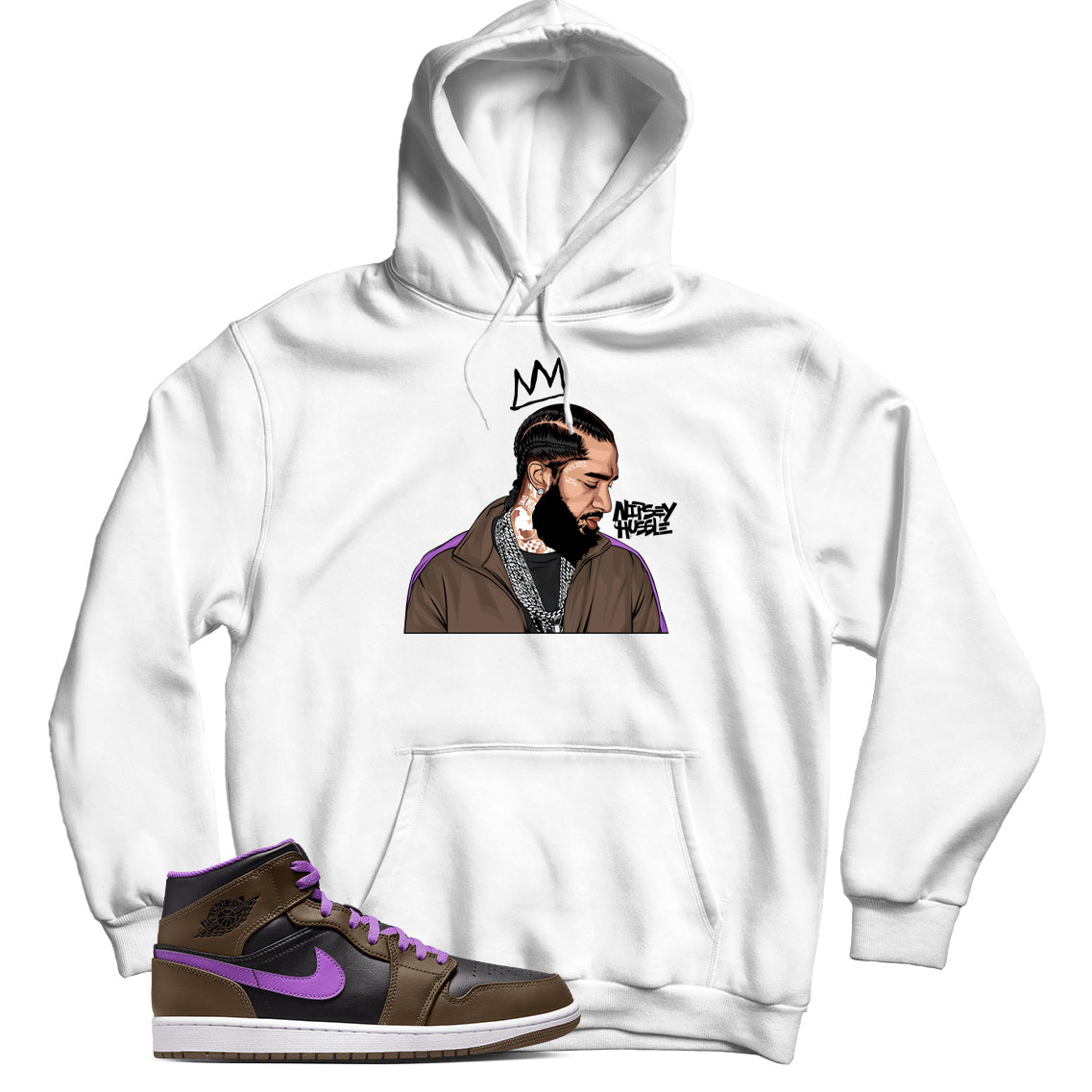 Jordan 1 Purple Mocha hoodie