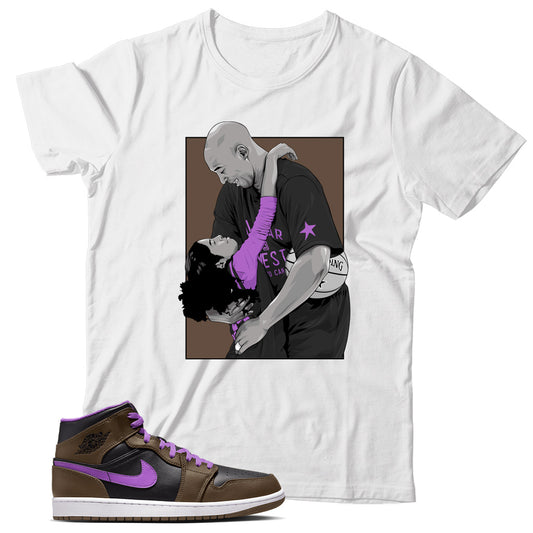 Air Jordan 1 Mid Purple Mocha T-Shirt