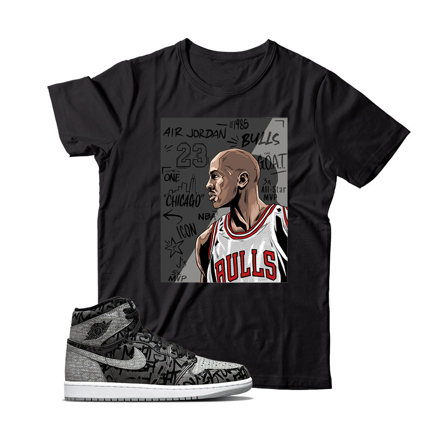 MJ T-Shirt Match Jordan 1 Rebellionaire – Shirt Match Kicks