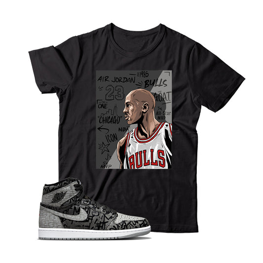 Jordan 1 Rebellionaire shirt
