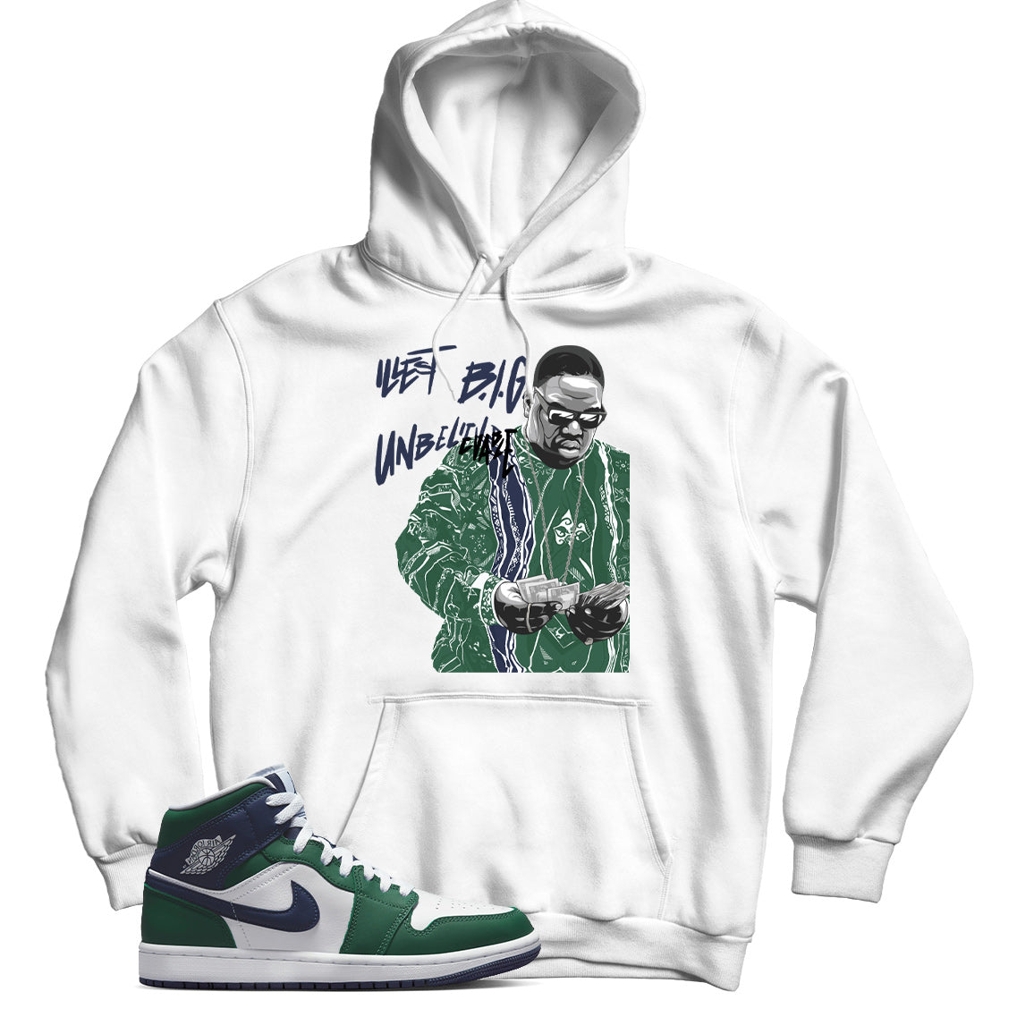 Jordan 1 Seahawks hoodie