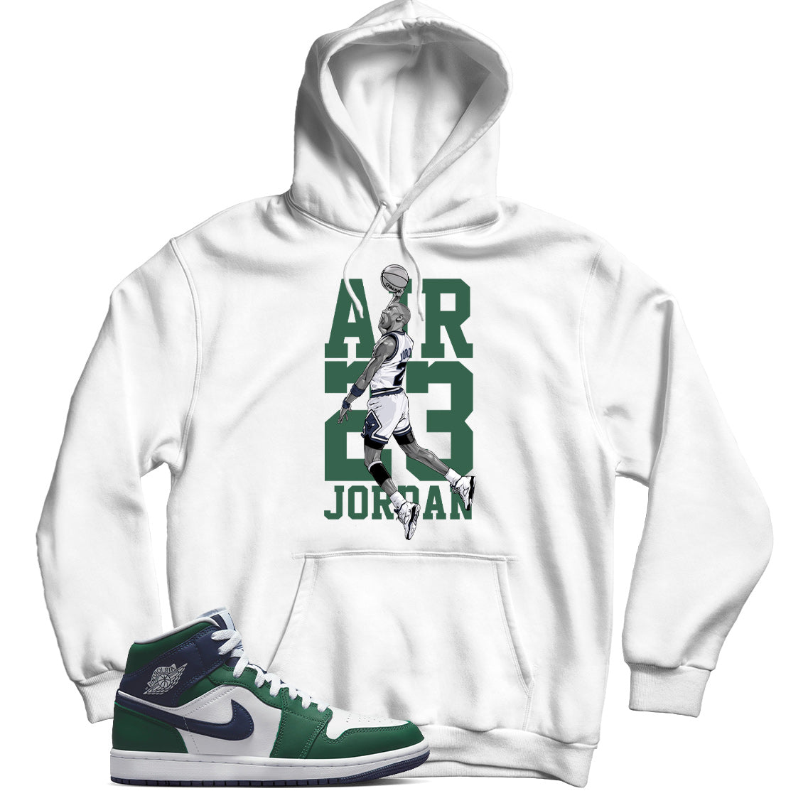 Jordan 1 Seahawks hoodie