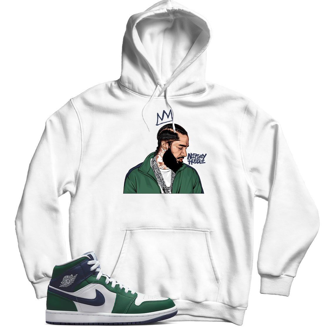 Jordan 1 Seahawks hoodie