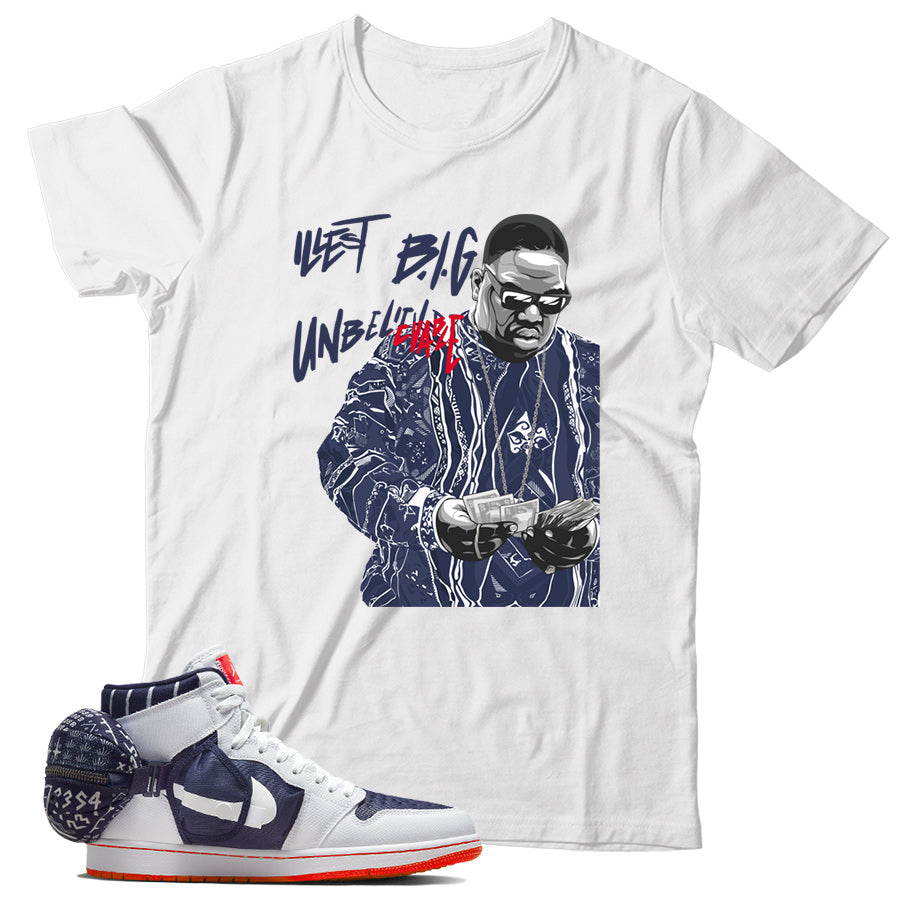 Biggie T-Shirt Match Jordan 1 Stash QUAI 54 – Shirt Match Kicks