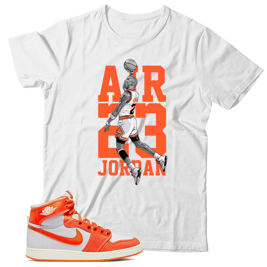 Jordan 1 Syracuse shirt