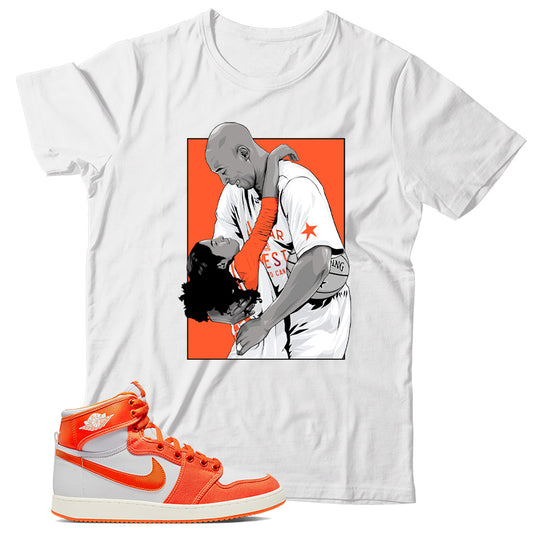 Jordan 1 Syracuse shirt