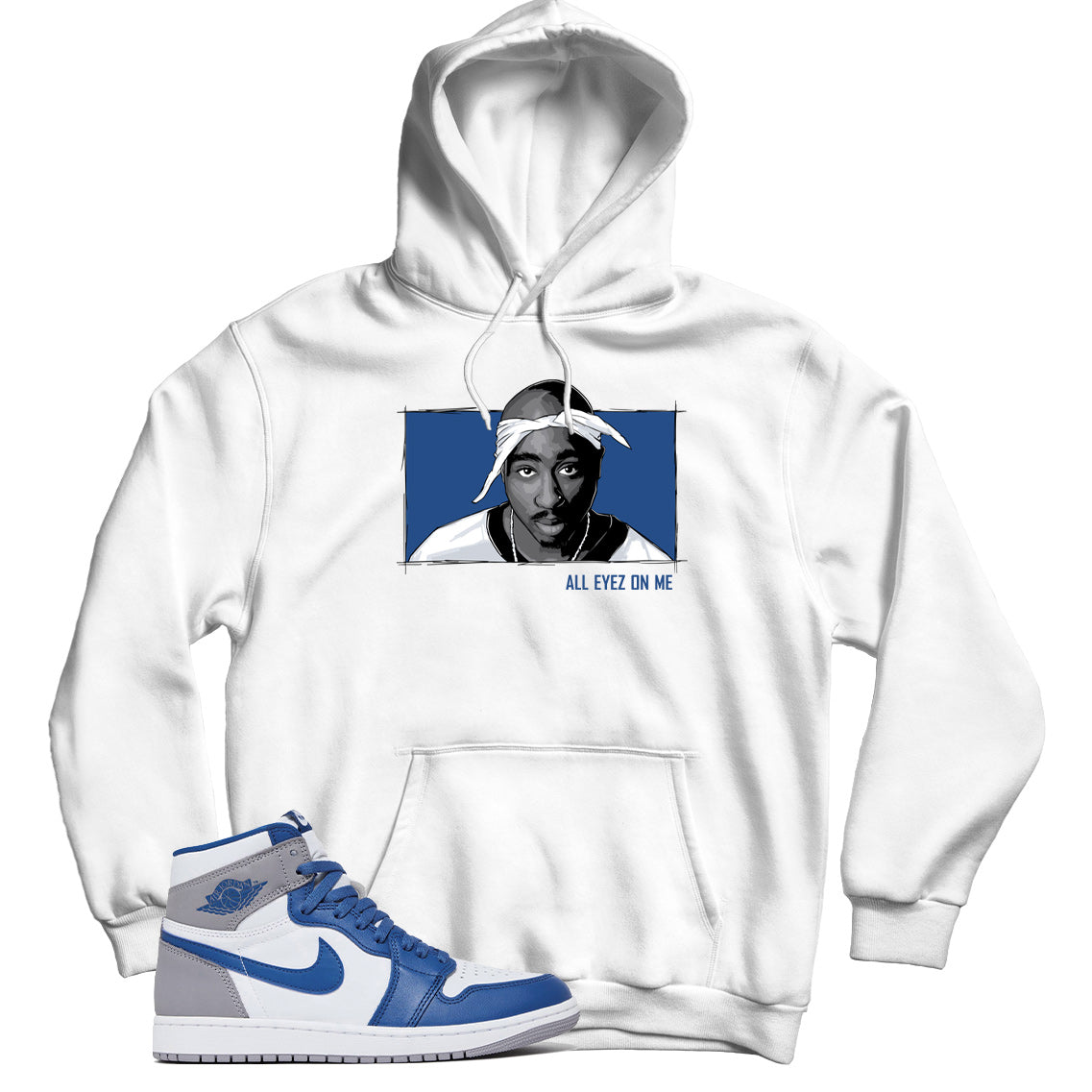 Jordan 1 True Blue hoodie