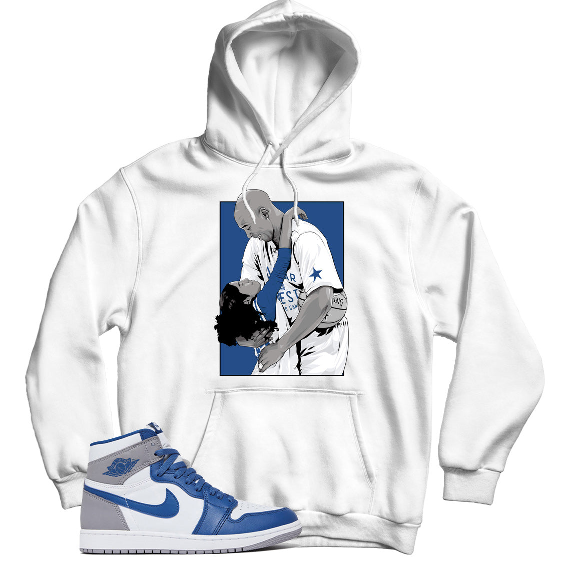 Jordan 1 True Blue hoodie