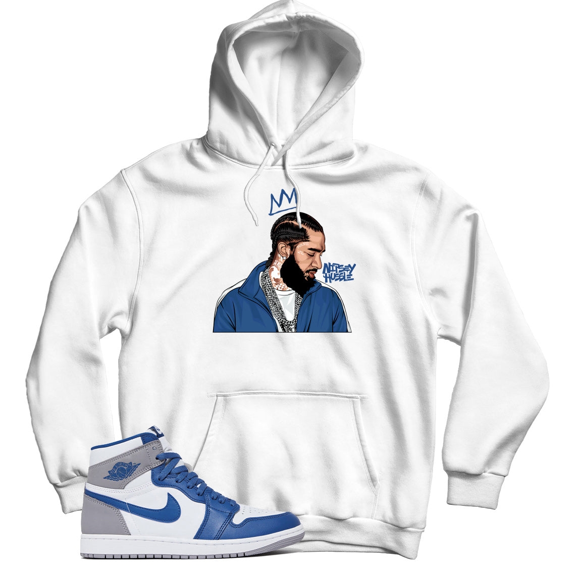 hoodie match Jordan 1 True Blue