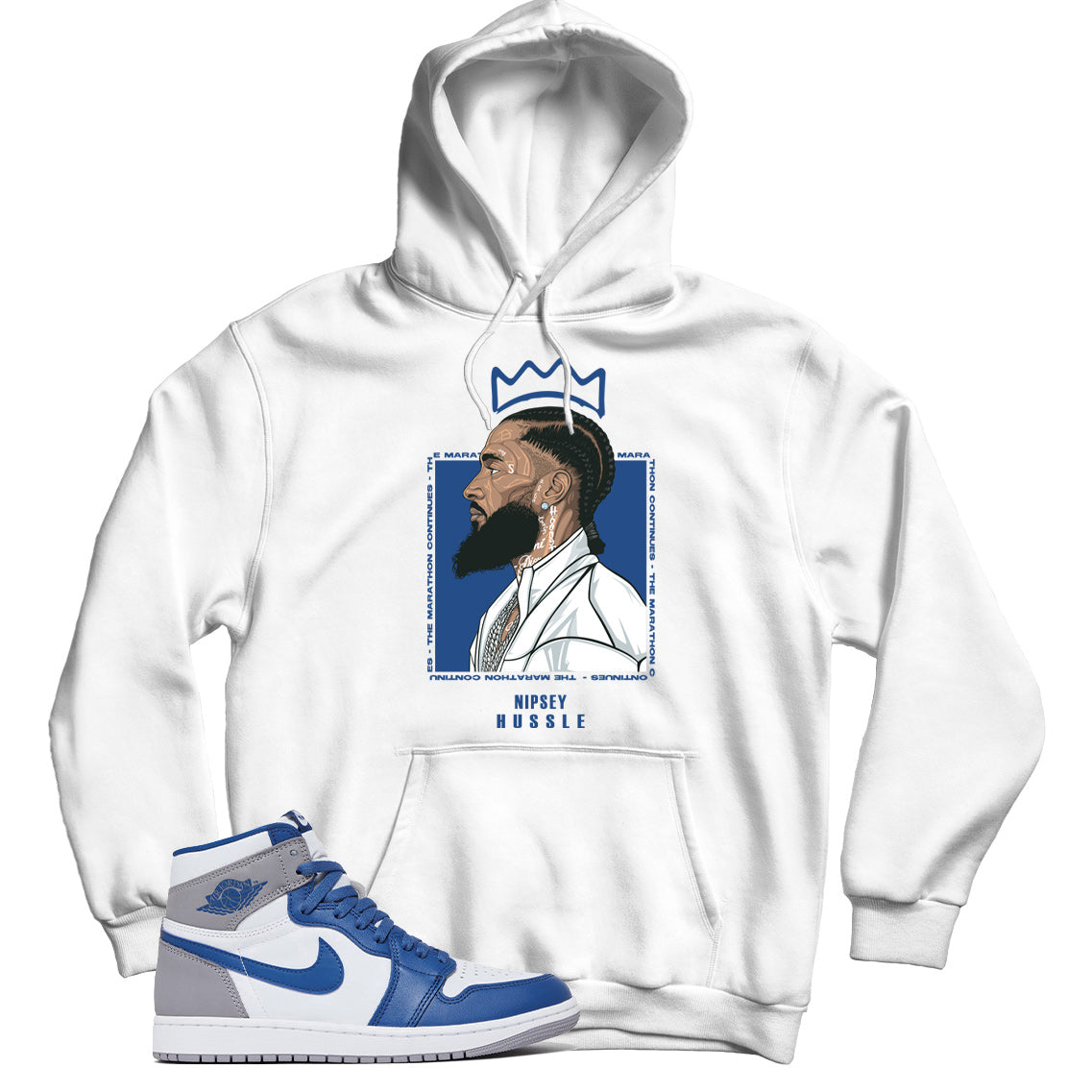 hoodie match Jordan 1 True Blue