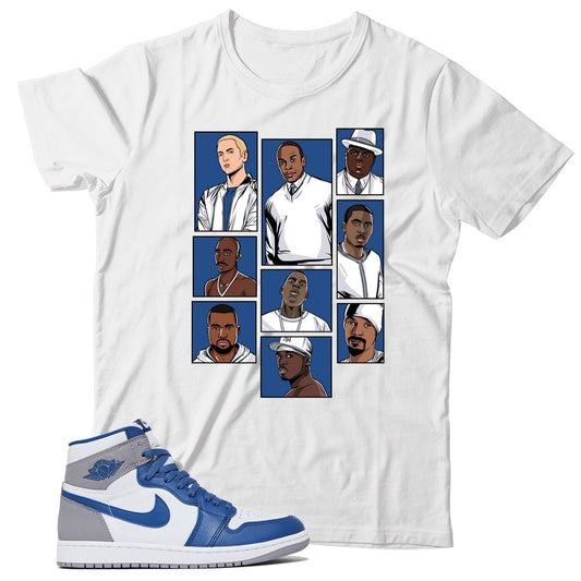 Jordan 1 True Blue t shirt