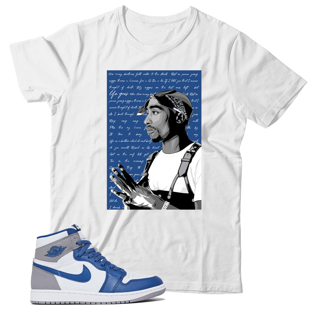 Jordan 1 True Blue shirt