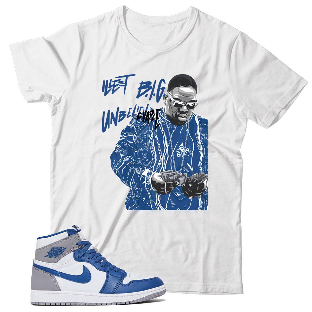 Jordan 1 True Blue shirt