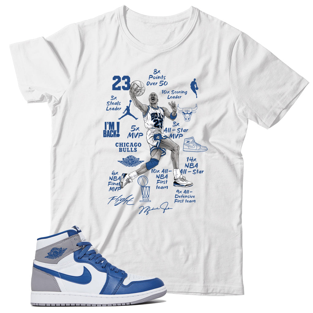 Jordan 1 True Blue shirt