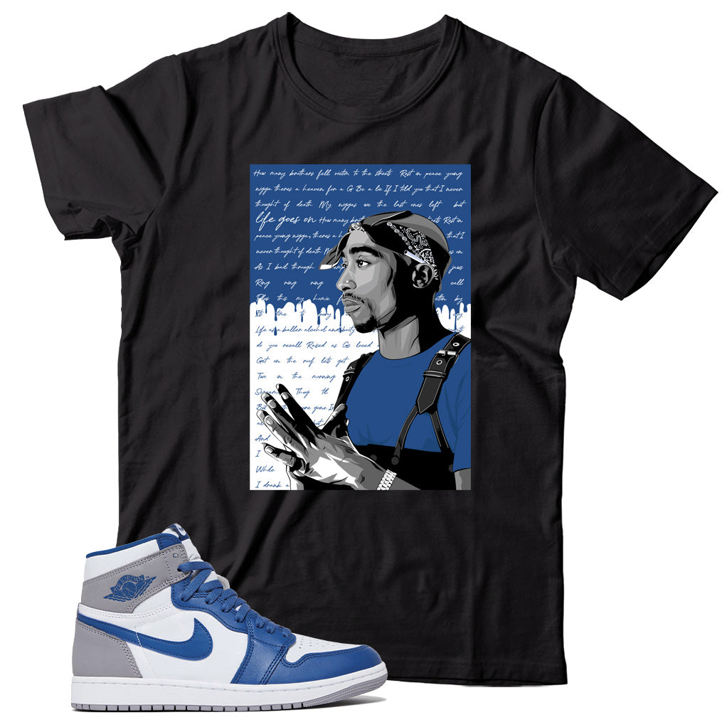 Jordan 1 True Blue shirt