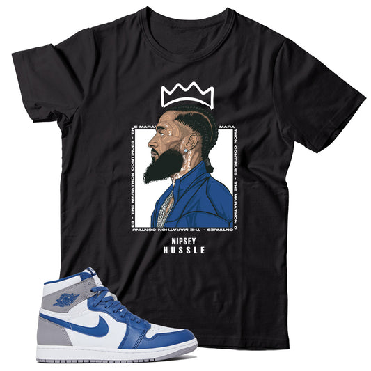 Jordan 1 True Blue shirt