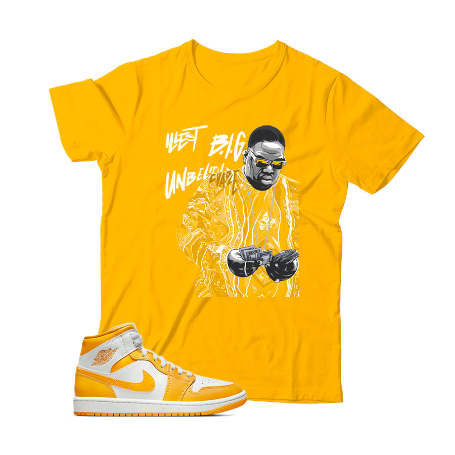 Jordan 1 University Gold shirt