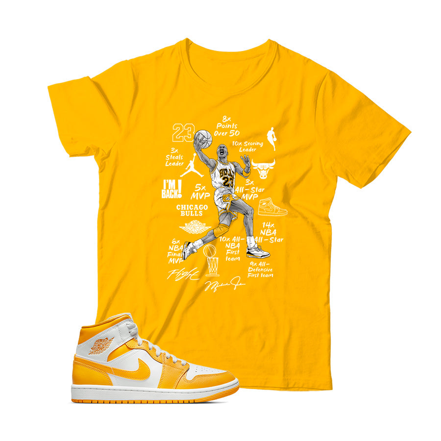 Jordan 1 University Gold shirt