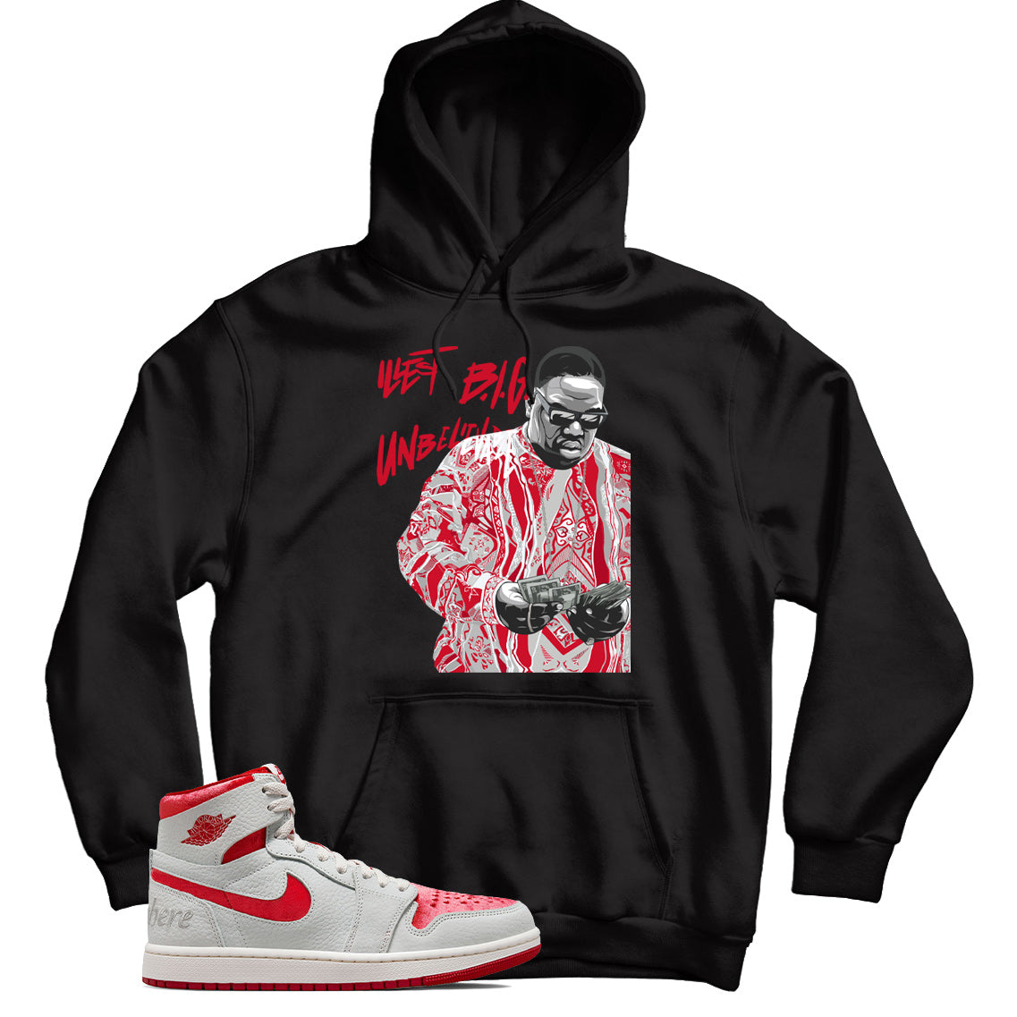 Jordan 1 Valentine’s Day hoodie