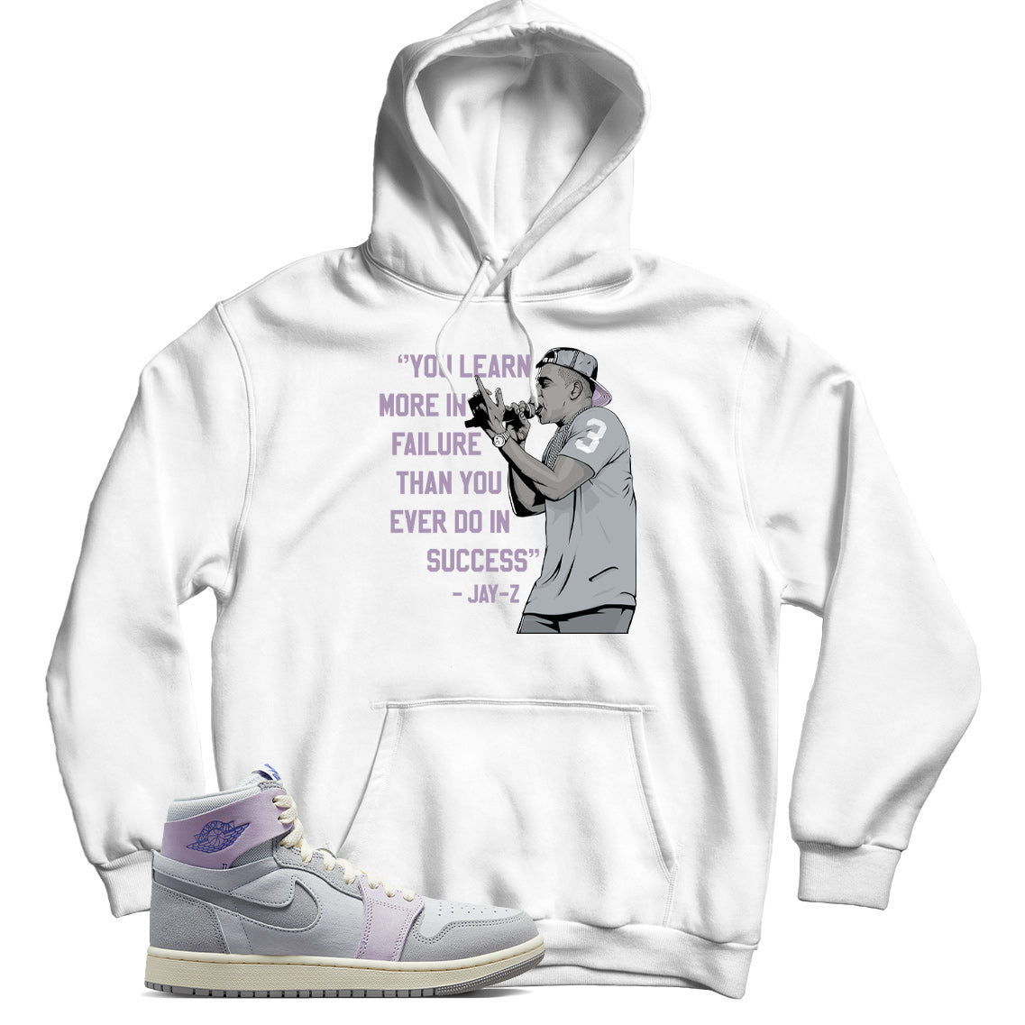 Jordan 1 Grey Purple hoodie