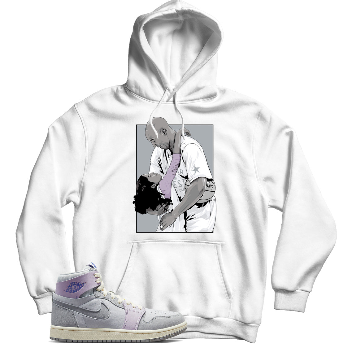 Jordan 1 Grey Purple hoodie