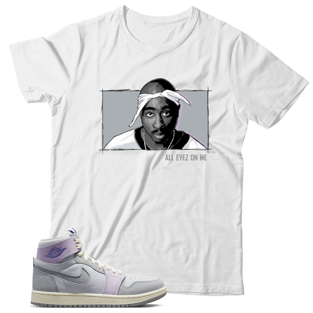 Jordan 1 Zoom Grey Purple shirt