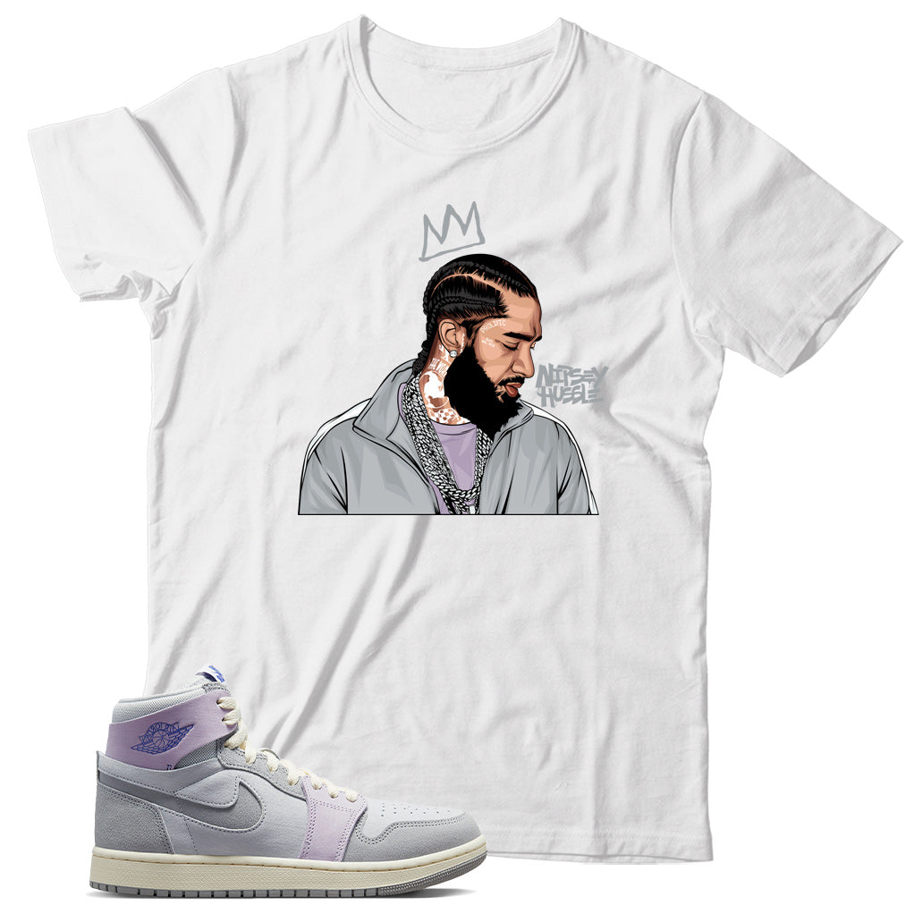 Jordan 1 Grey Purple shirt