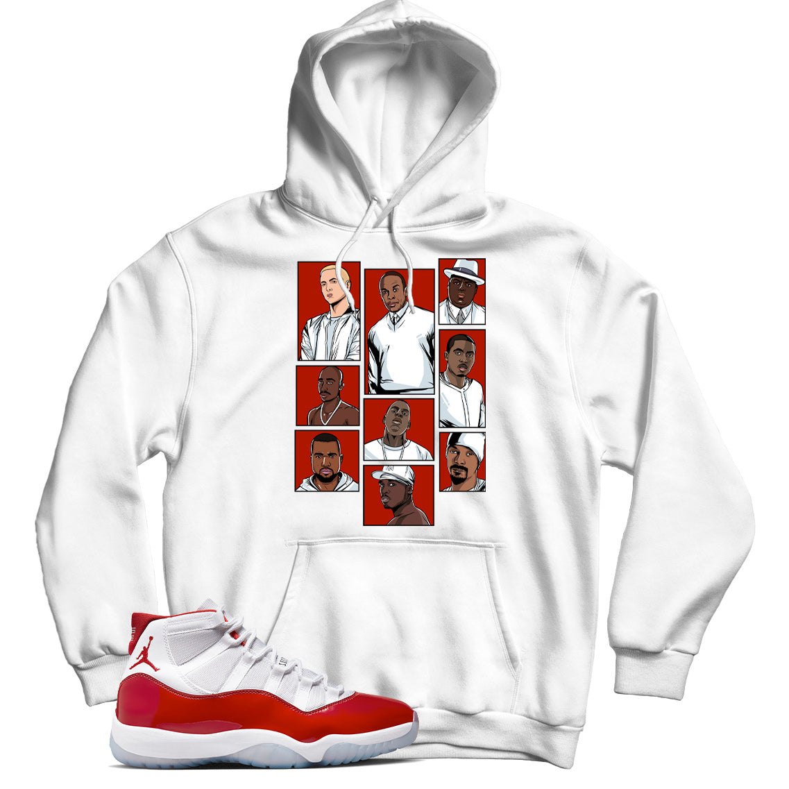 Jordan 11 Varsity Red hoodie