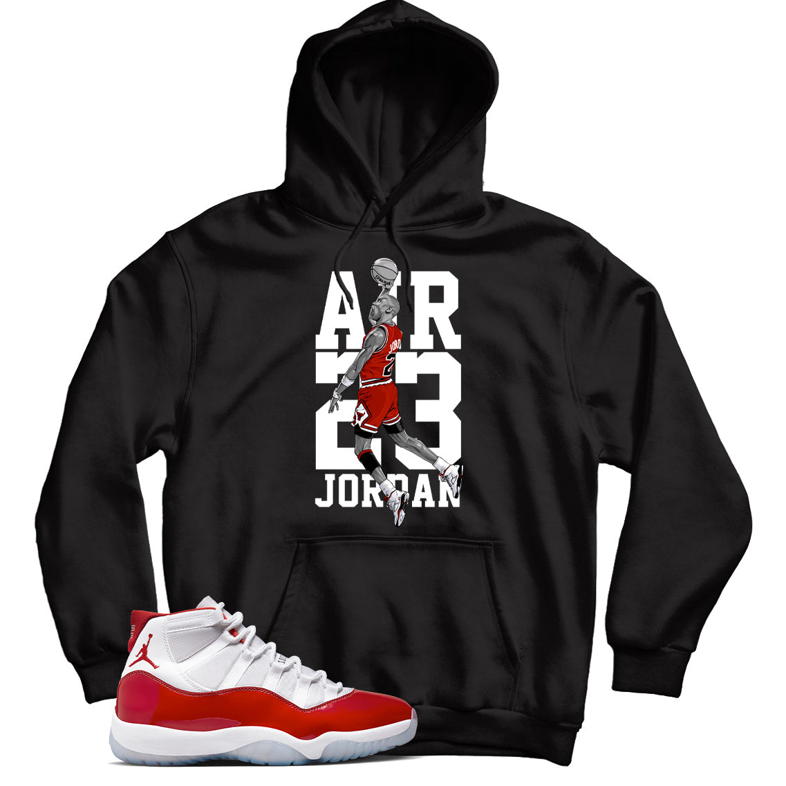 Jordan 11 Varsity Red hoodie