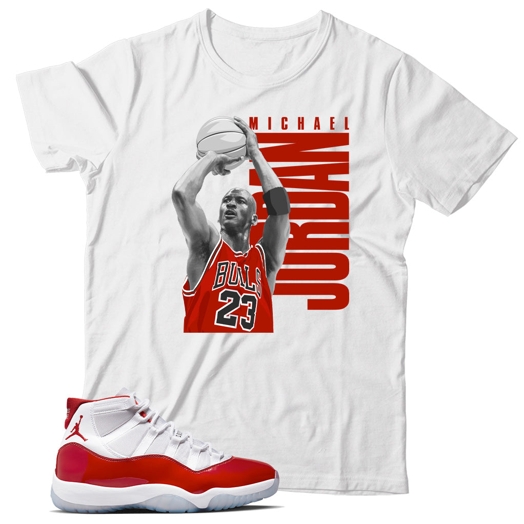 Jordan 11 Varsity Red shirt