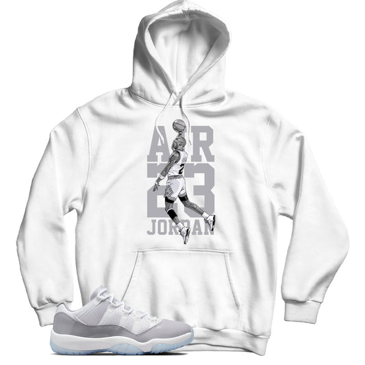 Jordan 11 Low Cement Grey Hoodie