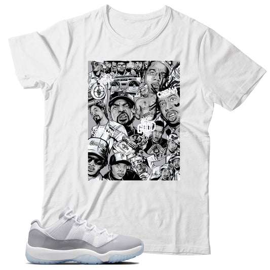 shirt match Jordan 11 Low Cement Grey