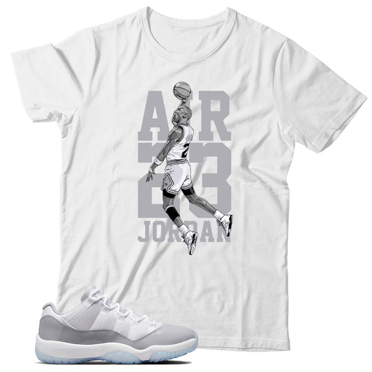 Jordan 11 Low Cement Grey Match Shirt