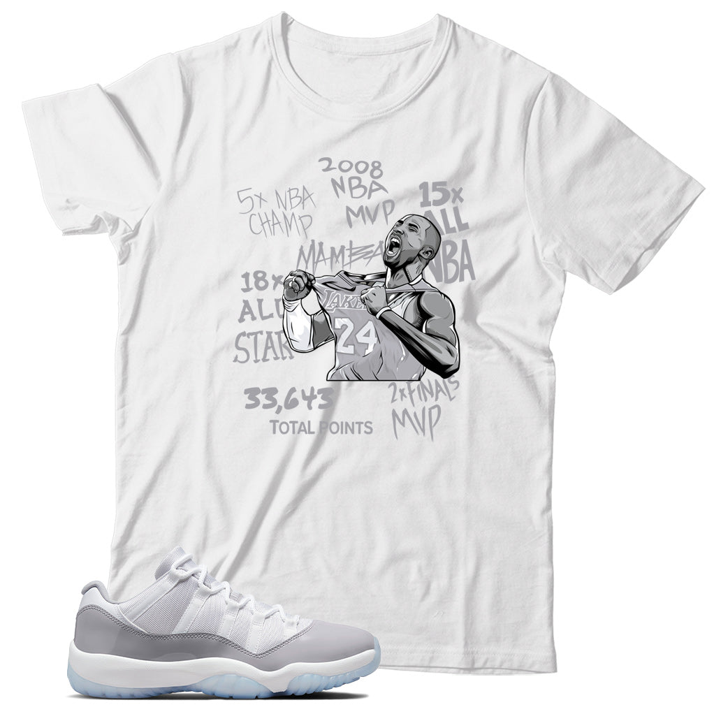 Jordan 11 Low Cement Grey Shirt