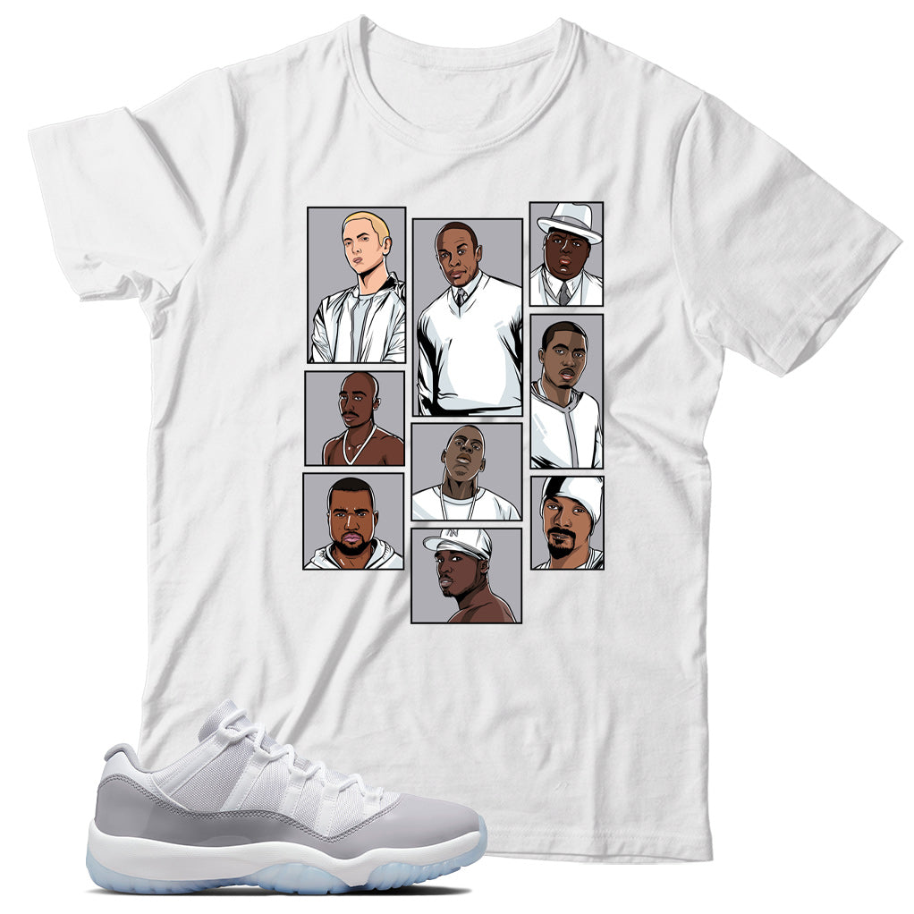 Jordan 11 Low Cement Grey Shirt